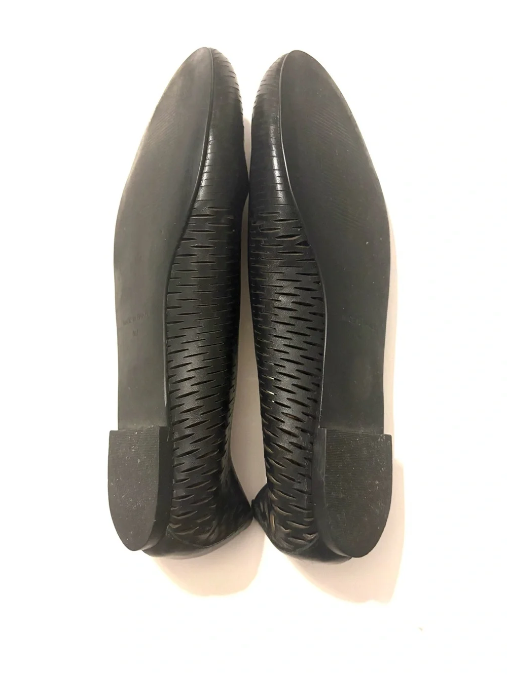 WALKING CRADLES Blaire Perforated Leather Ballet Flat Shoes, black